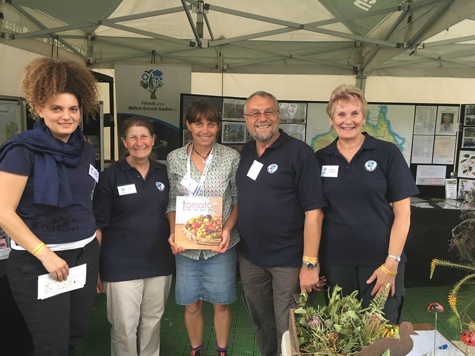 Karen with the friends of Melton Botanic Gardens volunteers MIFGS 2019